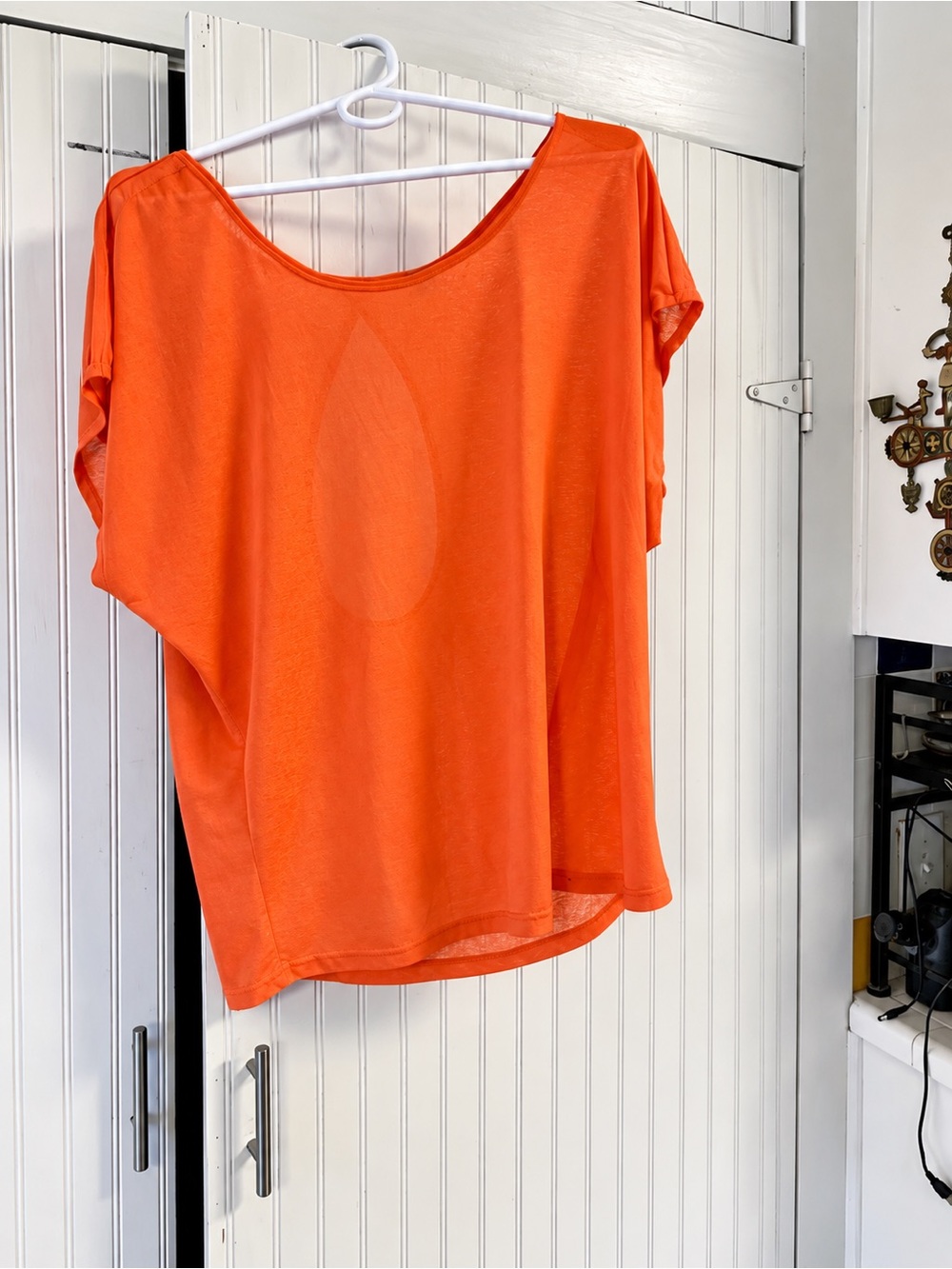 Soybu Women's Short Sleeve Scoop Neck Tee in Orange